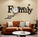 We Are Family DIY 3D Large Wall Clock